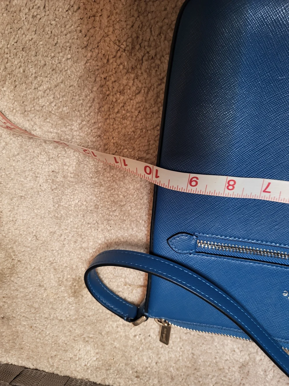 NWT Kate Spade Sadie North South Saffiano Leather Crossbody Bag In Sapphire Ice